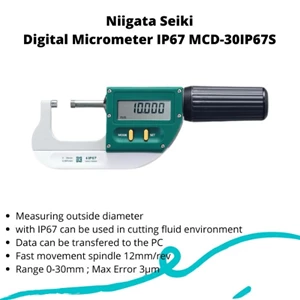 Micrometer Niigata Seiki Ip67 Mcd - 30Ip67s
