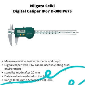 Jangka Sorong Niigata Seiki Digital Caliper Ip67 D-300Ip67s