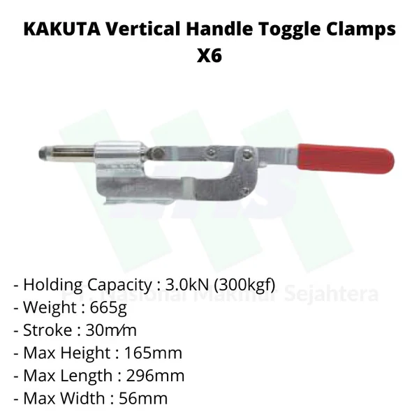 Toggle Clamps Kakuta Vertical Handle 3.0Kn