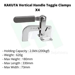 Toggle Clamps Kakuta Vertical Handle 2.0Kn