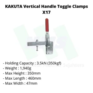 Toggle Clamps Kakuta Vertical Handle X17 3.5Kn