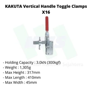 Toggle Clamps Kakuta Vertical Handle X16 3.0Kn