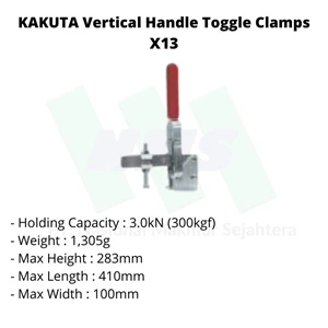 Toggle Clamps Kakuta Vertical Handle X13 3.0Kn 