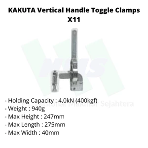 Toggle Clamps Kakuta Vertical Handle X11 4.0Kn 