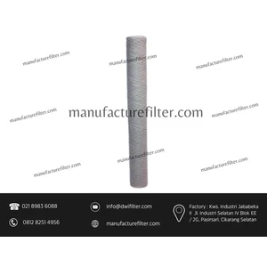 PRE FILTRATION PP WATER FILTER 20 MICRON POLYESTER PLEATED CARTRIDGE BRAND DF JAYA 