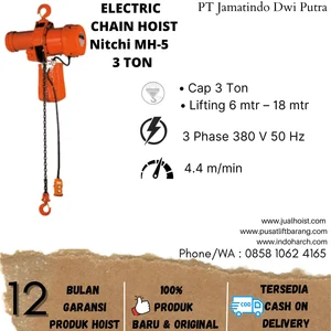 HOIST RANTAI ELEKTRIK NITCHI 3 TON