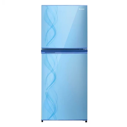 From Sharp 205L 2 Door Refrigerator - SJ - 237 ND - AB Blue Pink 1