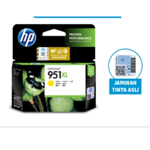 Tinta Printer HP 951XL Yellow Officejet Ink Cartridge 