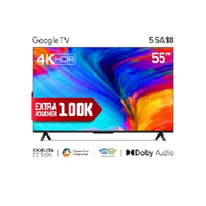 Smart TV TCL 55A18 55 inch Google TV 4K UHD Dolby Audio Google Assistant Netflix/Youtube