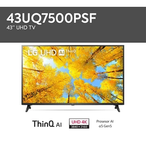 Smart TV LG UQ75 4K Smart UHD TV 43 Inch - 43UQ7500PSF