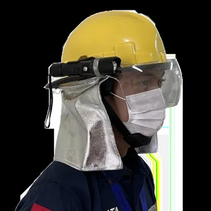 Helm Pemadam Kebakaran / Helm Damkar Kuning Tonata - Dengan Senter - TNT-FHK-DS