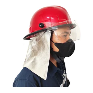 Helm Pemadam Kebakaran / Helm Damkar Merah Tonata - Dengan Senter - TNT-FHM-DS