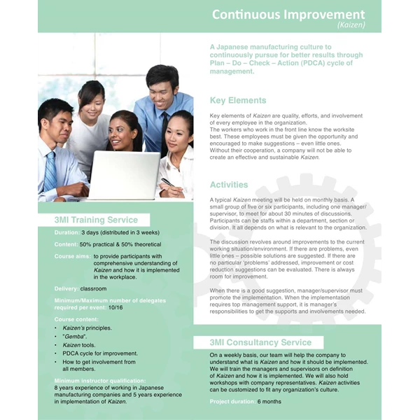 Continuous Improvement By PT Manajemen Manufaktur Indonesia