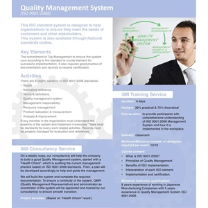Quality Management System 9001 : 2008 By PT Manajemen Manufaktur Indonesia