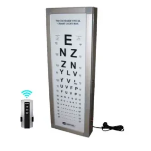 Visual Chart Light Box Remote Perlengkapan Diagnosa dan Operasi Mata Rumah sakit Optik