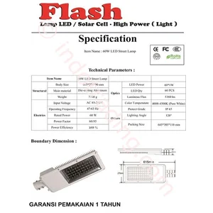 Led Street Lamp 60 W - 220 V