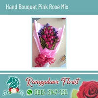 Hand Bouquet Pink Rose Mix