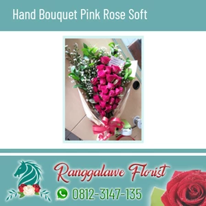 Hand Bouquet Pink Rose Soft
