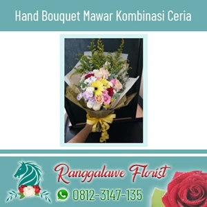 Hand Bouquet Mawar Kombinasi Ceria