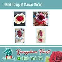 Hand Bouquet Bunga Tangan Pernikahan Mawar Merah