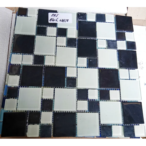 Mosaic Kaca Tipe ART Black White 