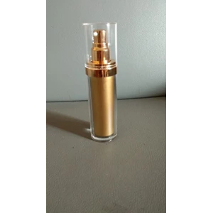 bottle airless pump 50ml gold