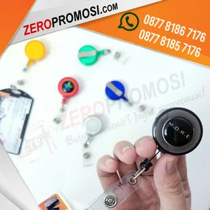  Yoyo Tali ID Card Bening Custom Logo untuk Souvenir Promosi