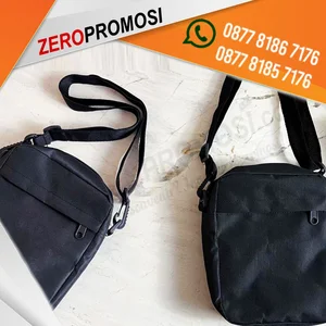 Tas Promosi Souvenir Slingbag Selempang Minimalist Custom Logo 