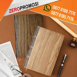Souvenir Promosi Buku Agenda Kayu Acacia Wood Planner PRWD02