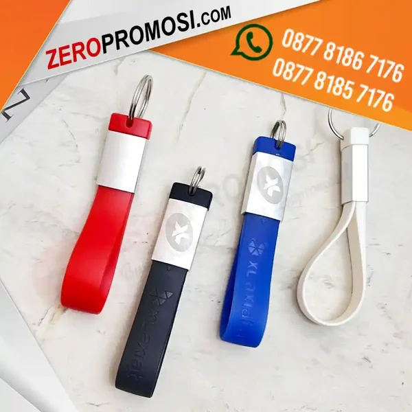Flashdisk Karet Gantungan Kunci Custom Logo Desain Eksklusif