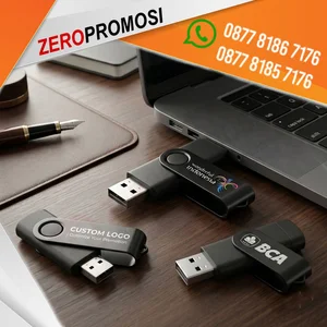Flashdisk Rotate Metal TPCMT01 Type-C Custom Logo Souvenir Teknologi Premium