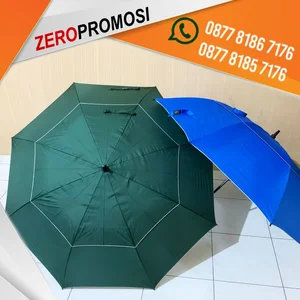 Souvenir Payung Golf Susun 2 Otomatis 75004 jadi media branding yang kelihatan dari jauh
