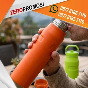 Botol Minum Atlas 1000ml Custom Logo untuk Souvenir Perusahaan