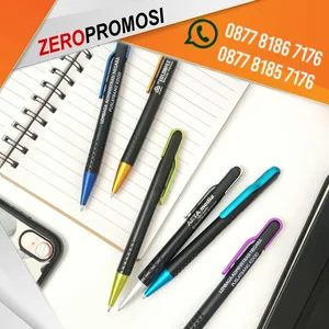 Pulpen Pretty Custom Logo Souvenir Ekonomis dengan Pilihan Warna Menarik