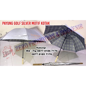 Payung Promosi Motif Kotak - Payung Jumbo Golf