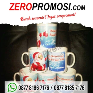 Barang Promosi Souvenir Mug Untuk Natal Dan Tahun Baru