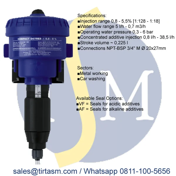 POMPA DOSING DOSATRON D07RE5 AF/VF
