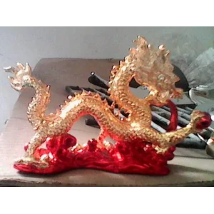 Jasa Chrome Patung Hiasan Naga