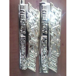 Jasa Chrome Logo Emblem Kartu Nama Dengan Berbagai Warna