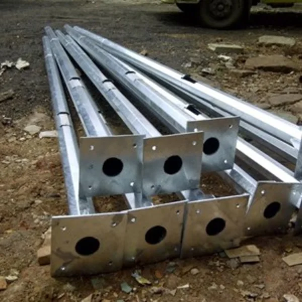 Tiang PJU Octagonal Galvanis 7 Meter