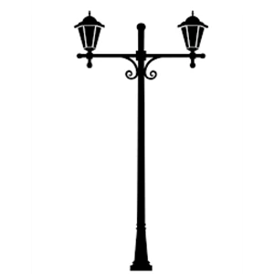 Minimalist DAP Antique Garden Light Pole