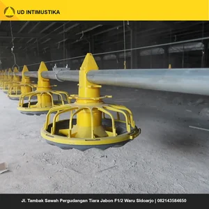 Bundling Feeding System Otomatis dan Main Hopper 1000kg Kandang Ayam Close House Broiler 3 jalur