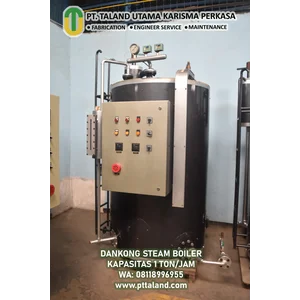 Vertikal Steam Boiler Kapasitas 1 Ton Bahan Bakar GAS atau SOLAR