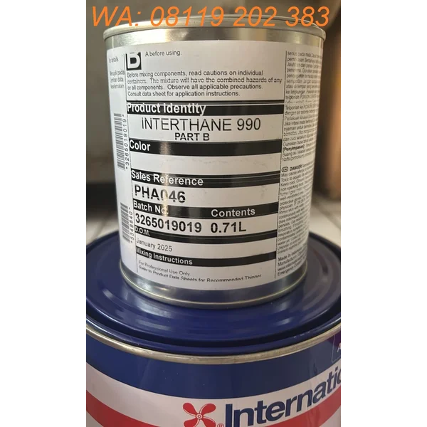 Interthane 990 Part B hardener PHA046 curing agent International Paint ...
