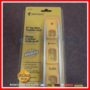 Fatools TL230 9 Inch Top View Torpedo Level Aluminium