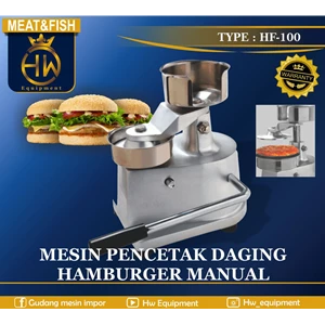 Mesin Cetak Daging Hamburger Dan Nugget Manual tipe HF-100
