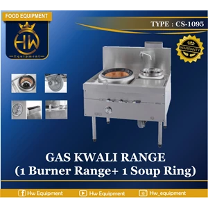 Gas Kwali Range tipe CS-1095 Blower Kwali Range (1 burner + 1 soup tank)