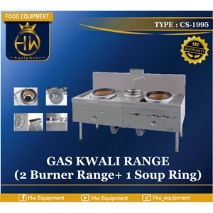 Gas Kwali Range ( 2 burner + 1 soup tank)