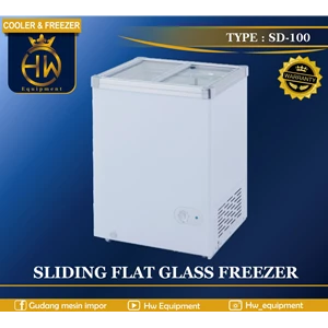 Chest Freezer Sliding Flat Glass tipe SD-100 