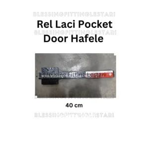 Rel Laci Pocket Door Hafele 40 cm Hitam 